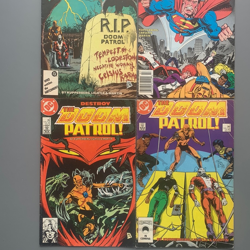 (C15) Doom Patrol DC Comics Issue 2, 3, 5, 10 Copper Age 1980's